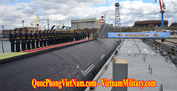Hải Quân Nga biên chế tàu ngầm Kazan lớp Yasen - Kazan submarine joins Russian Navy